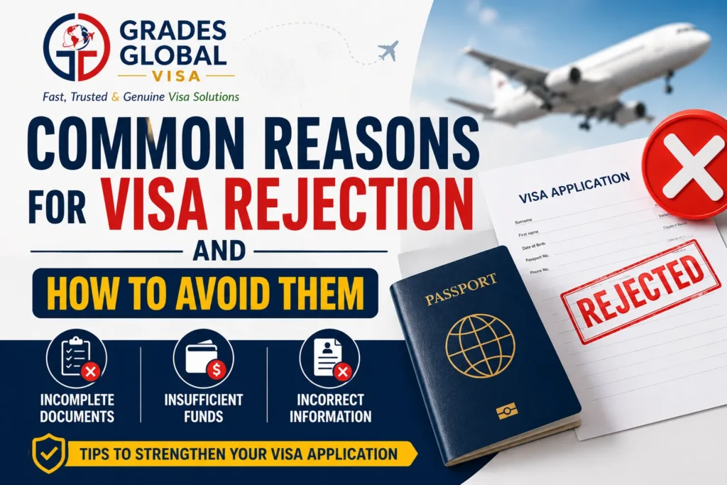 reason for visa rejection grades global